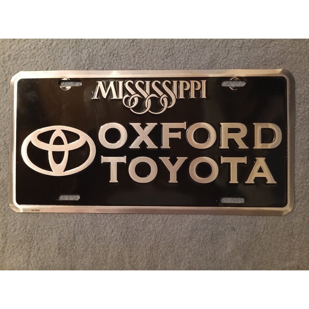 Mississippi Dealer Plate Oxford Toyota 22-0282